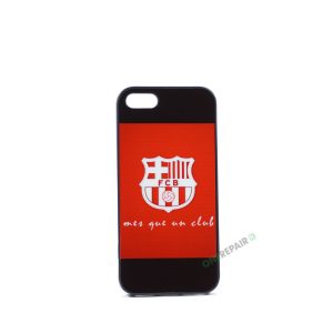 Billig iPhone 5 5S SE Cover Bagcover Gummicover A1453 A1457 A1518 A1528 A1530 A1533 A1428 A1429 A1442 A1723 A1662 A1724 FC Barcelona FCB Fodbold Klub