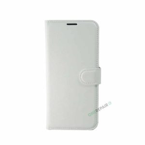 Samsung S10 Plus, S10+, flipcover, Hvid, Plads til kort
